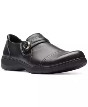 Женские слипоны Carleigh Pearl с ремешками Clarks, черный