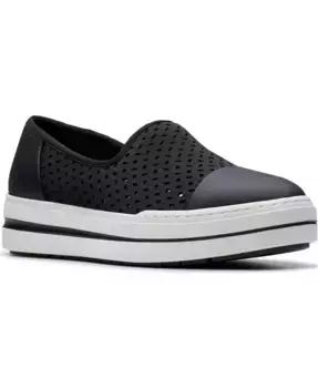 Женские слипоны Cloudsteppers Audreigh Star Clarks, черный