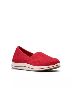 Женские слипоны Cloudsteppers Breeze Stretch Clarks, красный