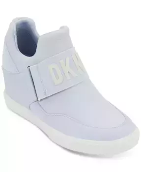 Женские слипоны Cosmos Slip-On Logo Wedge Sneakers DKNY, фиолетовый