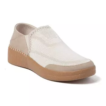 Женские слипоны Dearfoams Lee Knit Twin Gore, цвет Tan
