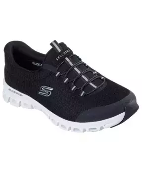 Женские слипоны: Glide-Step — повседневные кроссовки Resilience от Finish Line Skechers, черный