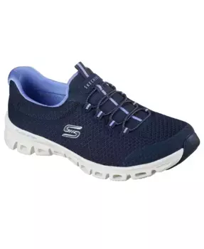 Женские слипоны: Glide-Step — повседневные кроссовки Resilience от Finish Line Skechers, синий