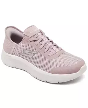 Женские слипоны: Go Walk Flex - Grand Entry Slip-On Walking Sneakers Skechers, розовый