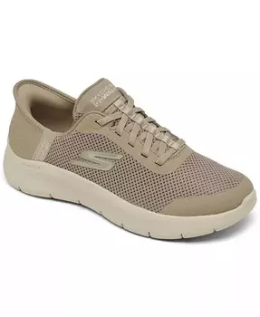 Женские слипоны: Go Walk Flex — прогулочные слипоны Grand Entry Skechers, бежевый