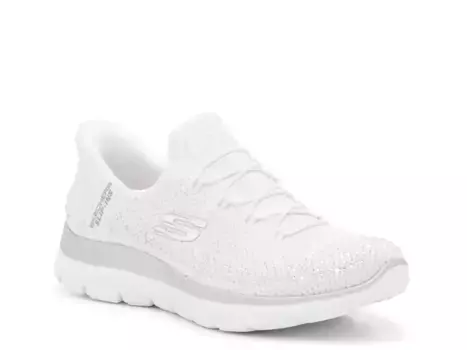 Женские слипоны Hands Free Slip-Ins Summits Brilliant Shine Skechers, White