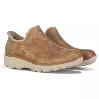 Женские слипоны Легкие современные слипоны Skechers, каштановый