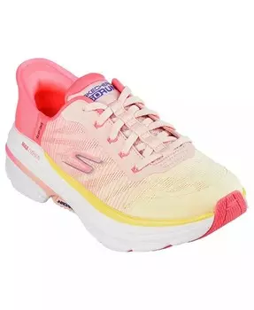 Женские слипоны: Max Cushioning Arch Fit — беговые кроссовки Adelphi от Finish Line Skechers, розовый