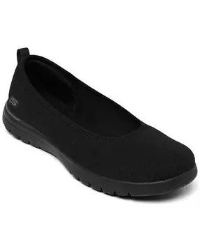 Женские слипоны: On-the-GO Flex — повседневные кроссовки широкой ширины Siena от Finish Line Skechers, черный