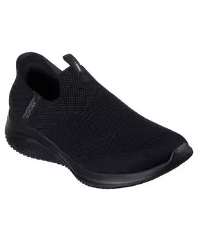 Женские слипоны - повседневные кроссовки Ultra Flex 3.0 Cosy Streak от Finish Line Skechers, черный