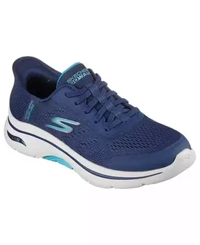Женские слипоны: прогулочные кроссовки GO WALK Arch Fit 2.0 от Finish Line Skechers, синий