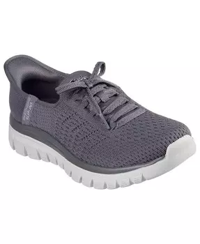 Женские слипоны Skechers: Graceful — повседневные кроссовки First Blush от Finish Line, серый
