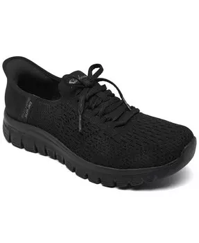 Женские слипоны Skechers: Graceful — повседневные кроссовки First Blush от Finish Line, черный