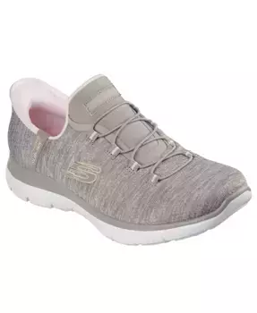 Женские слипоны Summits - повседневные кеды от Finish Line Skechers, коричневый/бежевый