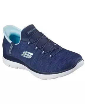 Женские слипоны Summits - повседневные кеды с широкой колодкой от Finish Line Skechers, мультиколор