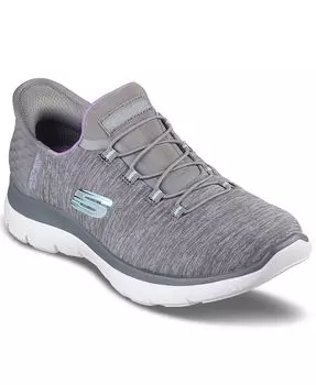 Женские слипоны Summits — повседневные кроссовки Dazzling Haze от Finish Line Skechers, цвет Gray, Multi