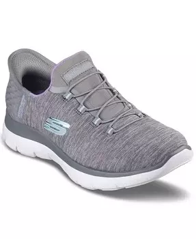 Женские слипоны: Summits — повседневные кроссовки Dazzling Haze от Finish Line Skechers, серый