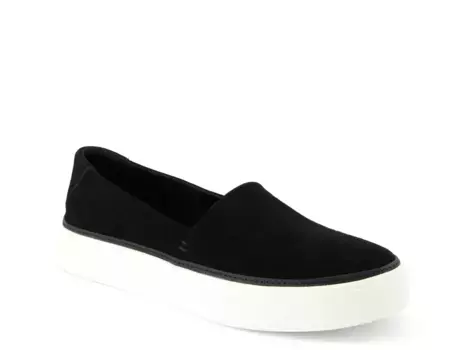 Женские слипоны Toms, Black Suede