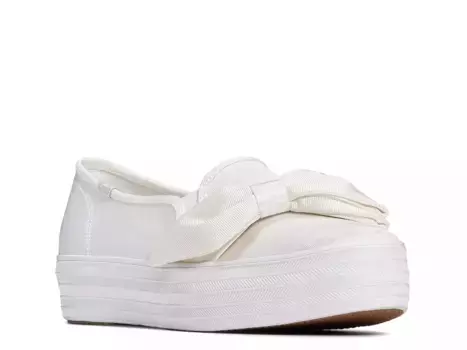 Женские слипоны - Triple Deck Keds, White
