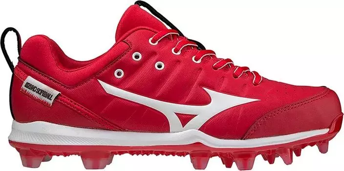 Женские софтбольные бутсы Mizuno Advanced Finch Elite 5 с 9 шипами из ТПУ, красный