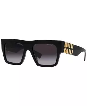 Женские солнцезащитные очки, 55 MIU MIU, черный