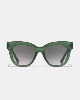 Женские солнцезащитные очки Audrey Raw - Аврора темно-зеленые Hawkers, темно-зеленый