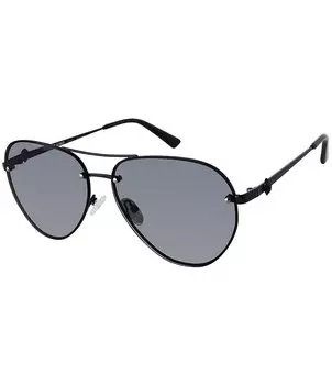 Женские солнцезащитные очки-авиаторы Kurt Geiger London KGL1002 Shoreditch 60 мм, черный