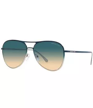Женские солнцезащитные очки-авиаторы Michael Kors 0MK1089 59 мм с градиентом, синий
