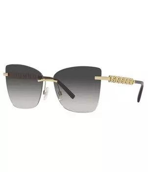 Женские солнцезащитные очки-бабочки Dolce & Gabbana 59 мм, серый