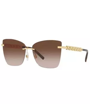 Женские солнцезащитные очки-бабочки Dolce & Gabbana 59 мм, коричневый