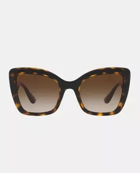 Женские солнцезащитные очки-бабочки, гавана Dolce & Gabbana, коричневый