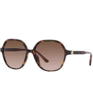Женские солнцезащитные очки-бабочки Michael Kors MK2186U 58 мм, коричневый