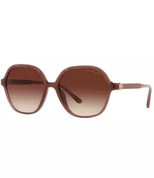 Женские солнцезащитные очки-бабочки Michael Kors MK2186U 58 мм, коричневый