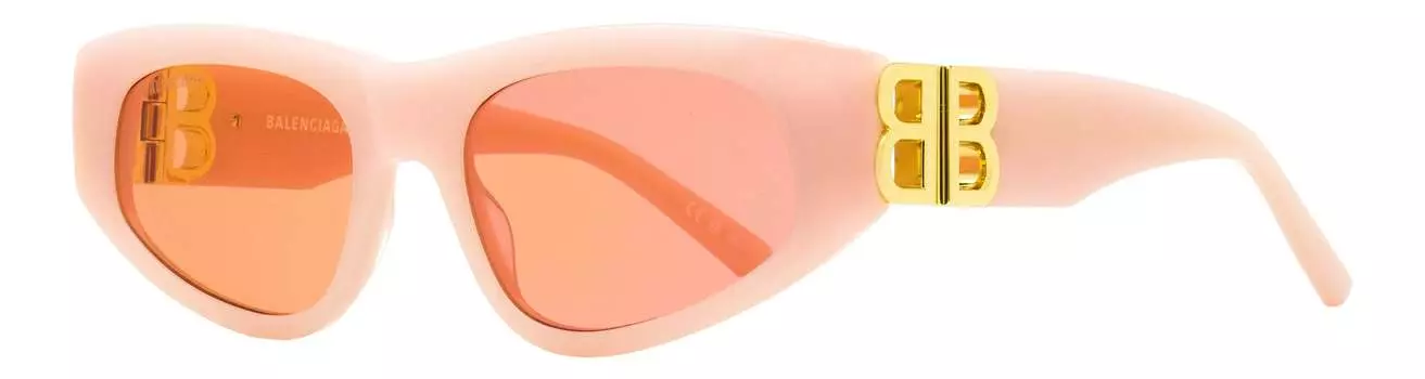 Женские солнцезащитные очки Balenciaga Cateye BB0095S 003 розовые 53 мм