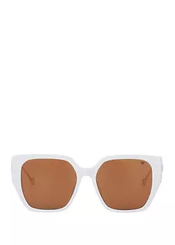 Женские солнцезащитные очки Bc 1265 c 4 из ацетата Blancia Milano, белый