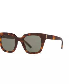 Женские солнцезащитные очки большого размера, SL M143 YS000644 Saint Laurent, коричневый