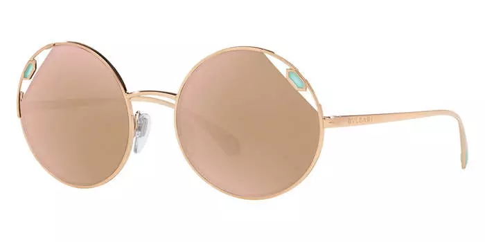 Женские солнцезащитные очки Bulgari 54 мм в золотой оправе
