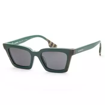 Женские солнцезащитные очки Burberry 52 мм, цвет green/check green
