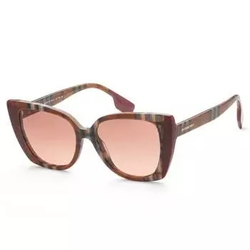 Женские солнцезащитные очки Burberry 54 мм, цвет check brown/bordeaux