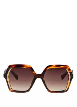 Женские солнцезащитные очки burcu esmersoy x hermossa hm 1536 c 2 geometric havana Hermossa