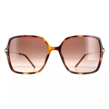 Женские солнцезащитные очки Butterfly Гавана с градиентом 1271/s Hugo Boss, коричневый
