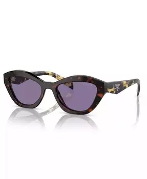 Женские солнцезащитные очки Butterfly с низкой перемычкой, PR A02SF PRADA, коричневый