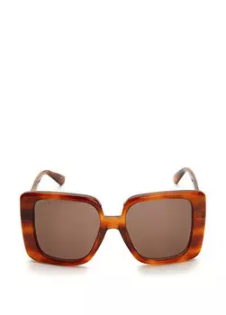 Женские солнцезащитные очки черепахового цвета Gucci, мультиколор