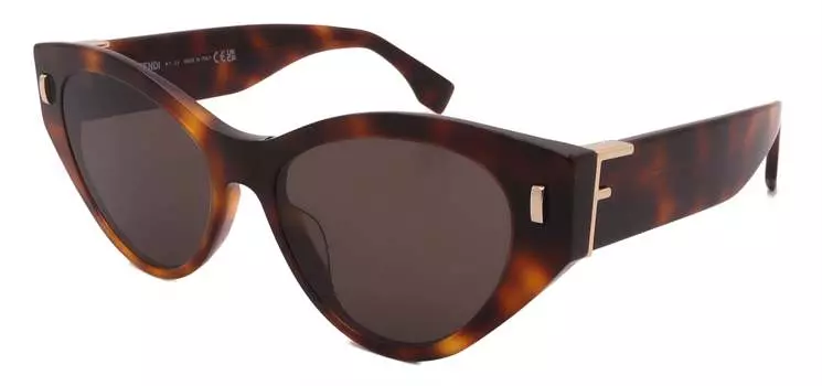 Женские солнцезащитные очки Fendi, коричневый