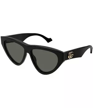 Женские солнцезащитные очки GG1333S «кошачий глаз» 58 мм Gucci, черный