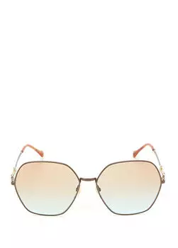 Женские солнцезащитные очки Gucci, коричневый