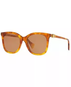 Женские солнцезащитные очки Gucci, коричневый