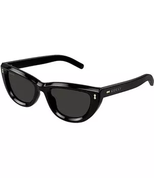 Женские солнцезащитные очки Gucci Rivetto "кошачий глаз" Gucci 51 мм, черный