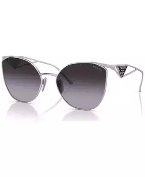 Женские солнцезащитные очки Irregular, модель PR 50ZS PRADA, серебряный