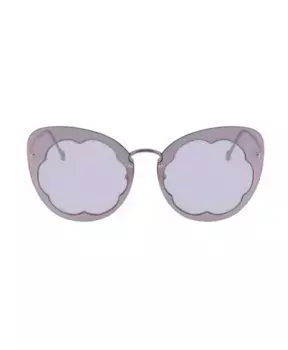 Женские солнцезащитные очки из фиолетового металла Salvatore Ferragamo, фиолетовый